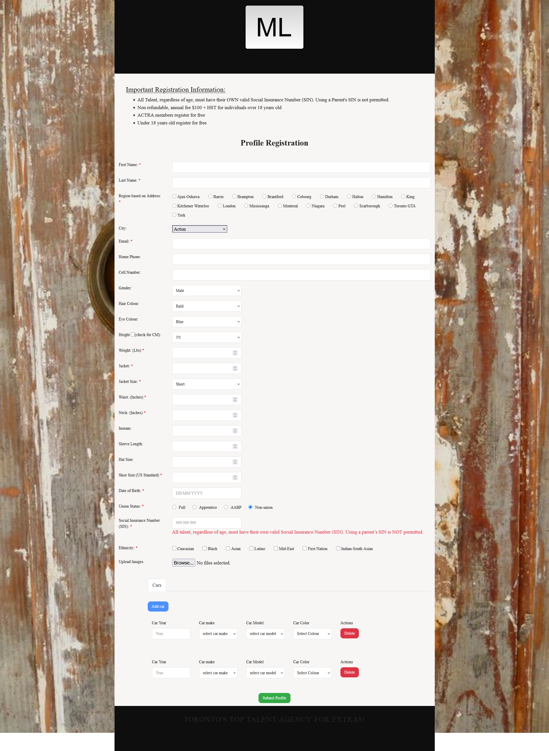 Talent Management & Casting CRM - CRM built with Laravel, Spatie, Breeze, Backend: Tailwind, Frontend: Foursquare, MySQL, Image Processing (GD / Imagick), PDF Generation, CSV Import Pipelines